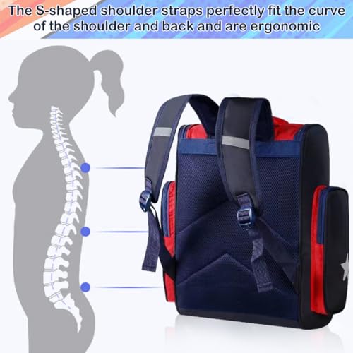 PALAY® School Bags for Boys Stylish Spiderman Waterproof Kid Bag for Travel Camping Burden-Relief Backpack Gift 3-6 Years Old 27x13x38cm 2PCS PALAY® School Bags for Boys Stylish Spiderman Waterproof Kid Bag for Travel Camping Burden-Relief Backpack Gift 3-6 Years Old 27x13x38cm 2PCS